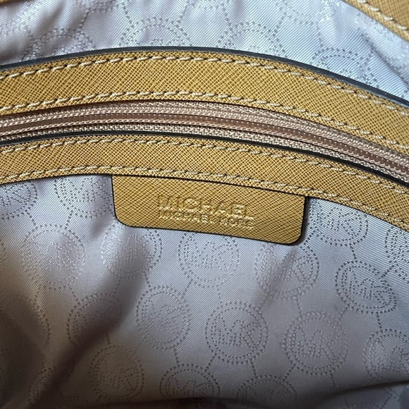 Michael Kors Hamilton Saffiano Leather Satchel - Picture 13 of 15